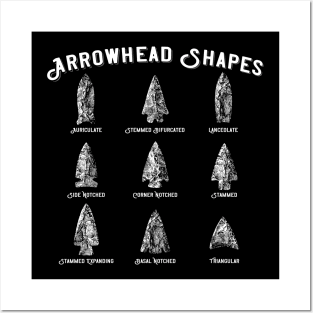 Arrowhead Shapes Collecting Vintage Look Gifts Posters and Art